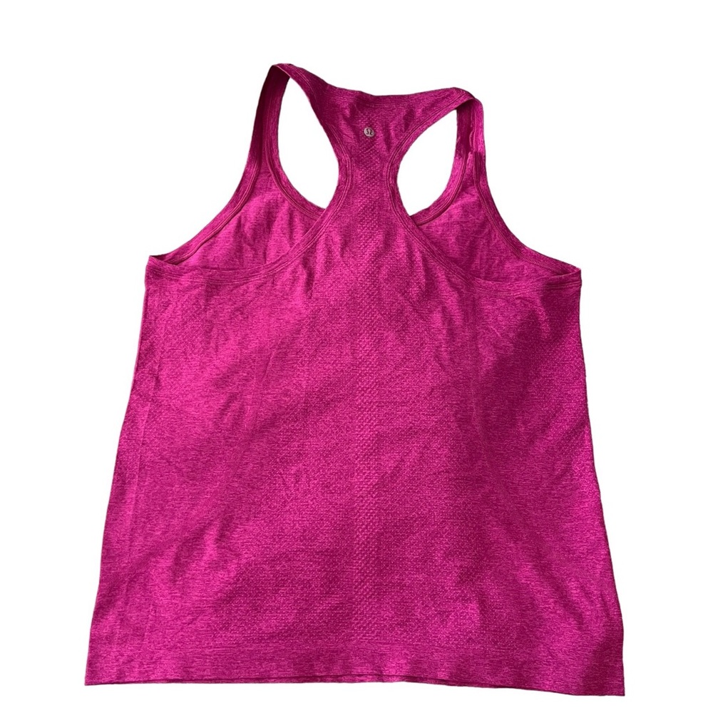 Lululemon Swiftly Tech Racerback Tank Top Pow Pink Ripened Raspberry Size 12 - Picture 2 of 5